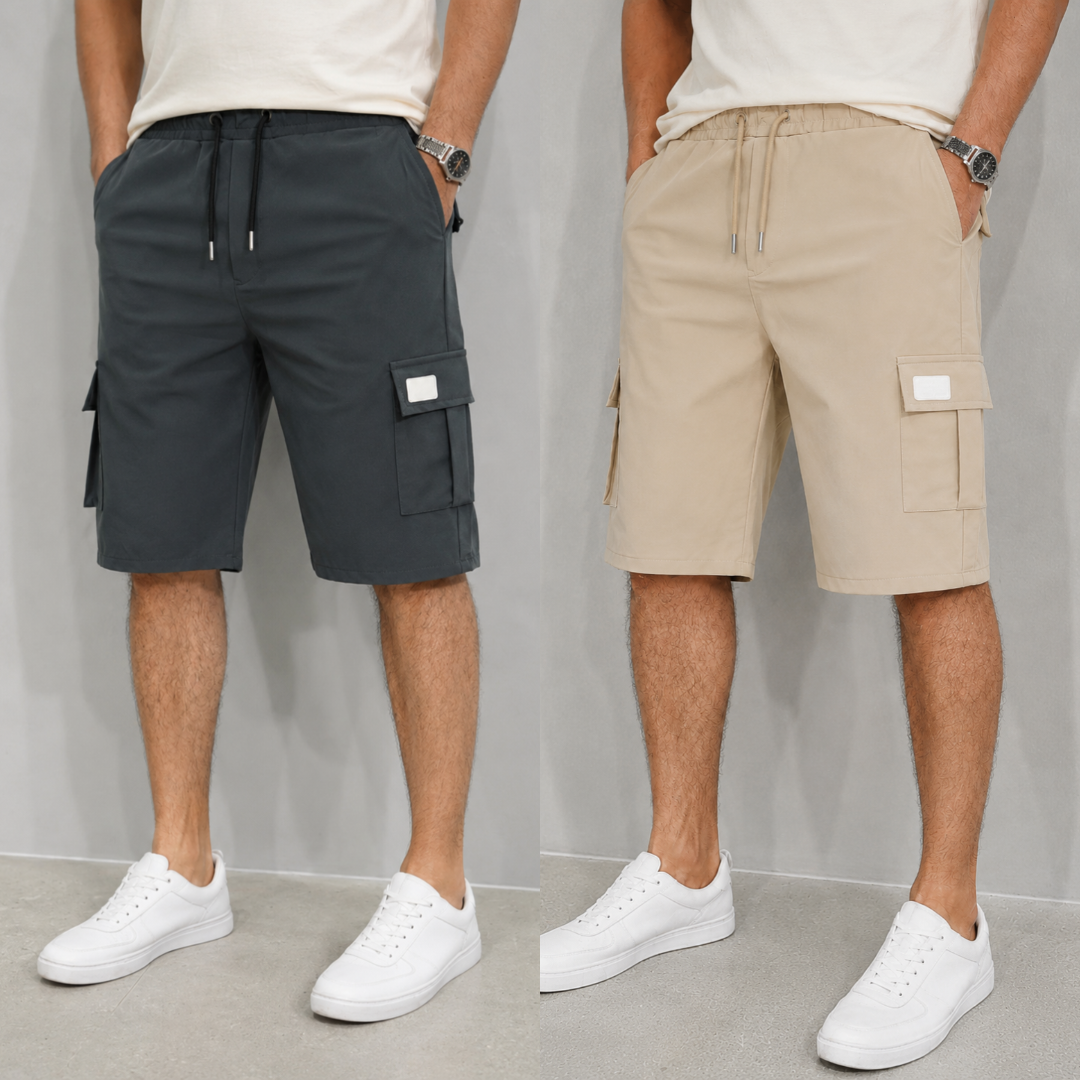 lv_0_20260614191059 Combo (2 PCs) China imported G-STAR 3 quarter (Deep Ash & Cream) - Image 1