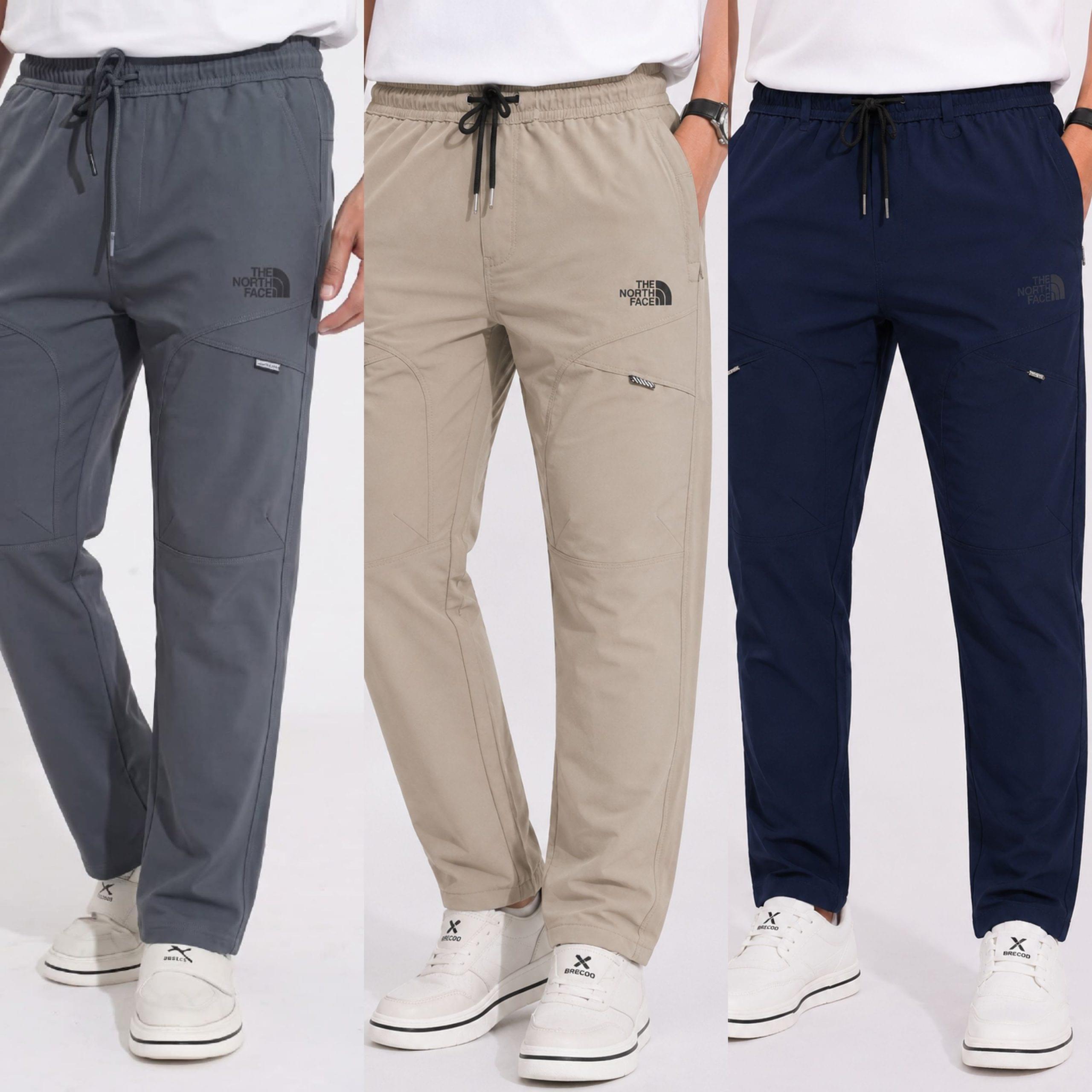 20260923_230339.jpg Combo×3The North Face Trousers (Ash+Beige+Nevy) - Image 1