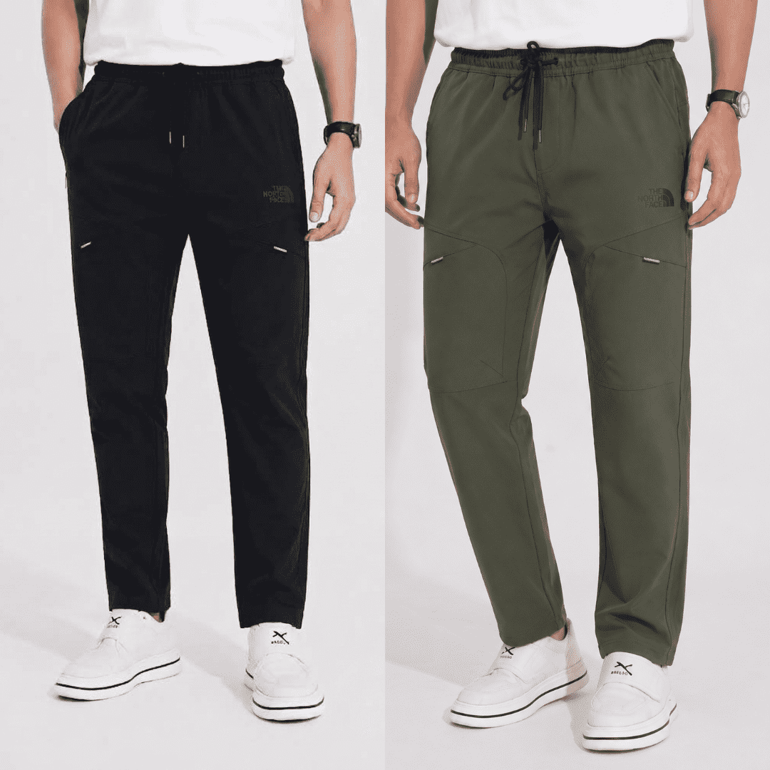 Combo×2The North Face Trousers (Black+Olive) - Image 1